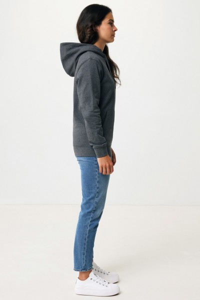 IQONIQ Torres ungefärbter Hoodie aus recycelter Baumwolle, heather anthracite M