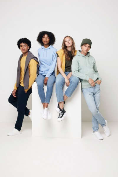 IQONIQ Jasper Hoodie aus recycelter Baumwolle, anthrazit XS