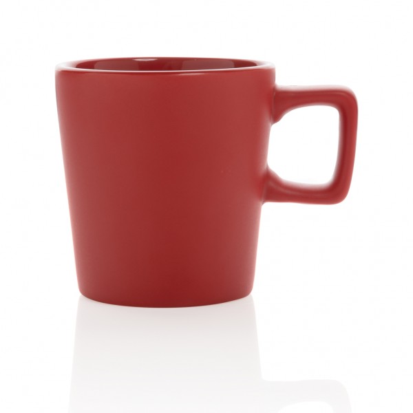 Moderne Keramik Kaffeetasse, 300ml, rot