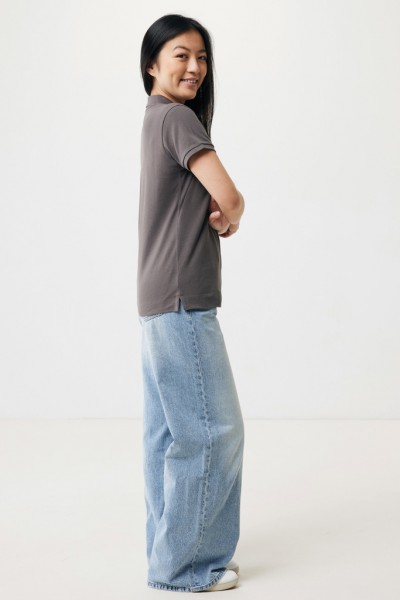 IQONIQ Yosemite Damen Piqué-Poloshirt aus rec. Baumwolle, anthrazit XXL