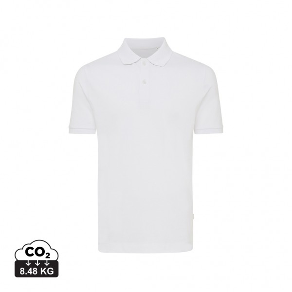 IQONIQ Yosemite Piqué-Poloshirt aus recycelter Baumwolle, recycled white 4XL