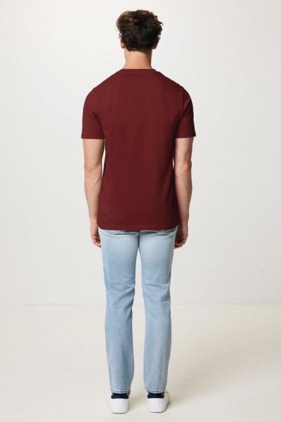 IQONIQ Brett T-Shirt aus recycelter Baumwolle, burgunderrot L