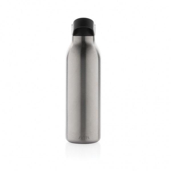 Avira Ara RCS Re-Steel Fliptop Wasserflasche 500ml, silber