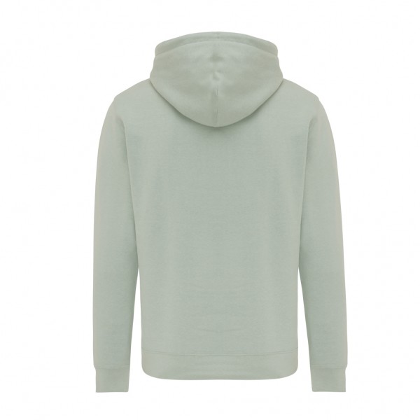 IQONIQ Rila Lightweight Hoodie aus recycelter Baumwolle, Iceberg green XXXL