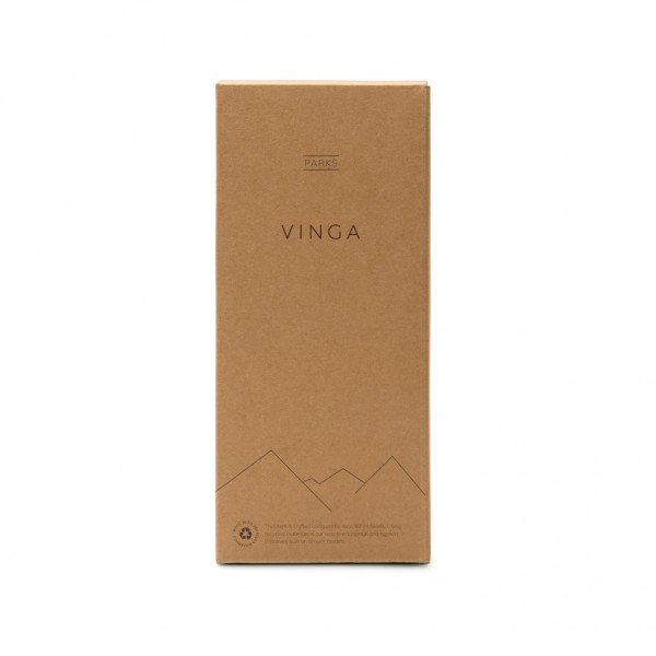 VINGA Parks Flasche aus RCS rec. Stainless-Steel, 400ml, navy blau