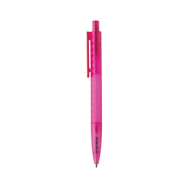 X3 Frosted-Pen aus GRS recyceltem PC, rosa