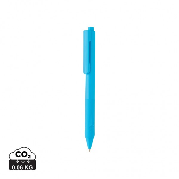 X9 Solid-Stift mit Silikongriff, blau