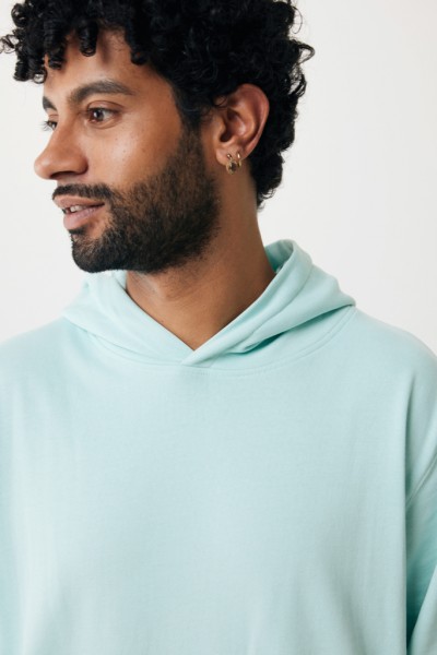IQONIQ Yengo Hoodie mit Seitentaschen aus rec. Baumwolle, crushed mint L