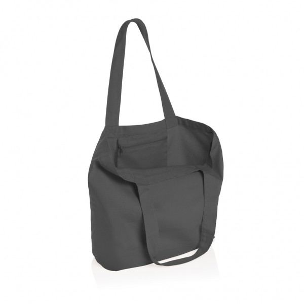 Impact Aware™ 240g/m² rcCanvas Shopper + Tasche, ungefärbt, anthrazit