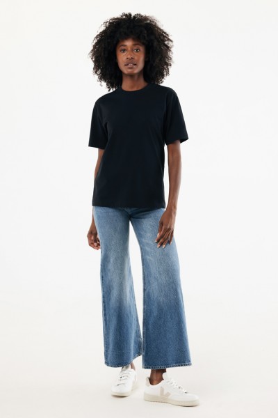 IQONIQ Nikko Heavyweight T-Shirt aus recycelter Baumwolle, schwarz XXS