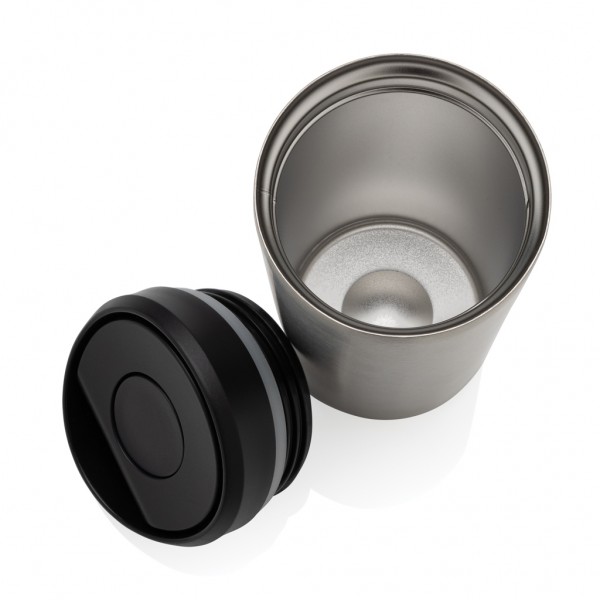 Avira Alix Klickbecher aus RCS rec. Stahl 400ml, silber