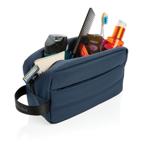 Impact AWARE™ RPET Kulturtasche, navy blau