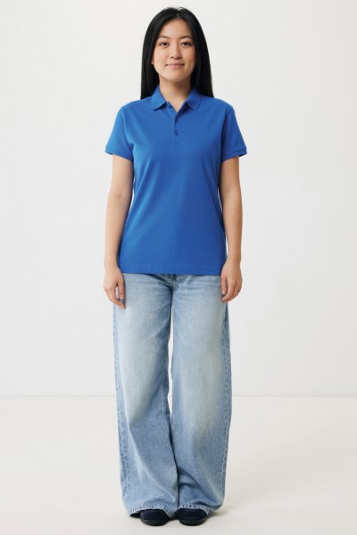 IQONIQ Yosemite Damen Piqué-Poloshirt aus rec. Baumwolle, Königsblau M