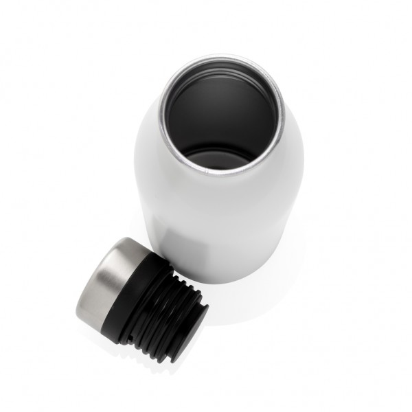 Deluxe Wasserflasche aus RCS recyceltem Stainless-Steel, weiß