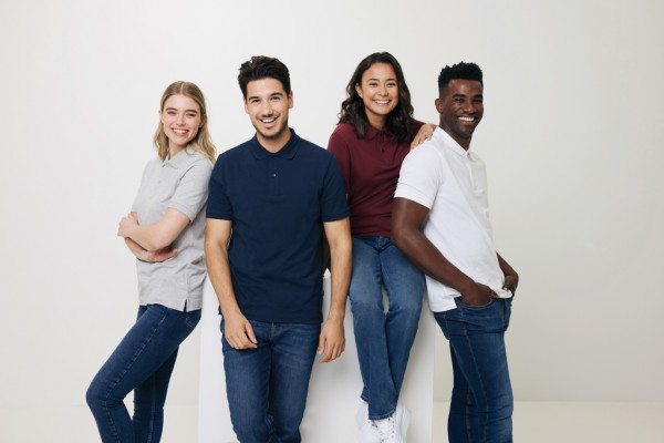 IQONIQ Yosemite Piqué-Poloshirt aus recycelter Baumwolle, burgunderrot XXXL