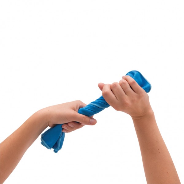 Kühlhandtuch, blau