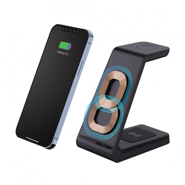 Urban Vitamin Fairfield 3-in-1 Charger aus RCS rPlastik, schwarz