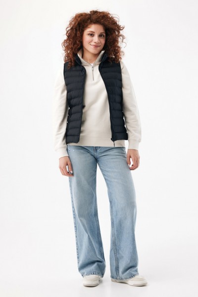 IQONIQ Meru Damen Bodywarmer aus recyceltem Polyester, schwarz XXS