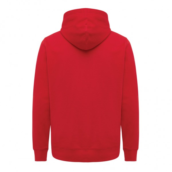 IQONIQ Yengo Hoodie mit Seitentaschen aus rec. Baumwolle, rot M