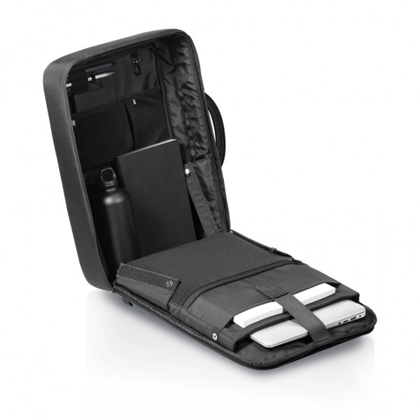 Bobby Bizz 2.0 Anti-Diebstahl Rucksack & Aktentasche, schwarz