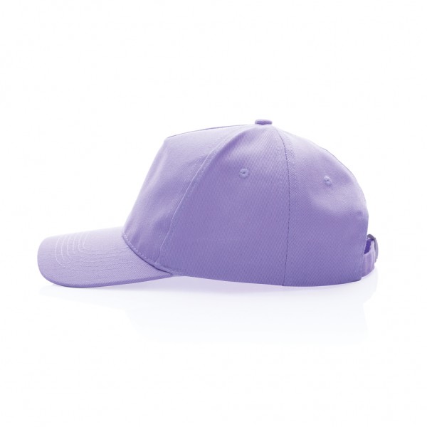 Impact 5 Panel Kappe aus 280gr rCotton mit AWARE™ Tracer, lavender