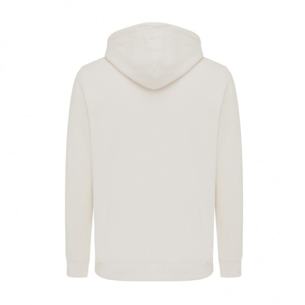IQONIQ Rila Lightweight Hoodie aus recycelter Baumwolle, ivory white L