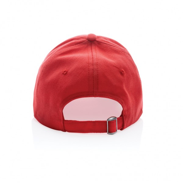 Impact 5 Panel Kappe aus 280gr rCotton mit AWARE™ Tracer, luscious red