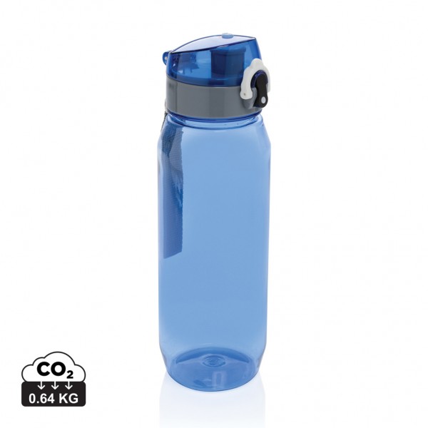 Yide verschließbare Wasserflasche aus RCS rec. PET, 800ml, blau