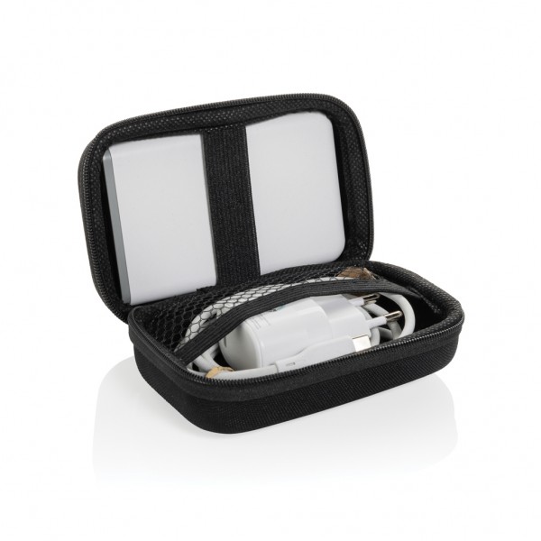 Surge 3-tlg. 20W Type-C Ladeset aus RCS recyceltem PET, schwarz