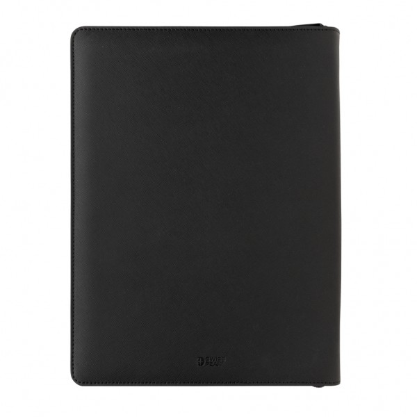 Swiss Peak Heritage RCS rPU A4 Portfolio mit Reißverschluss, schwarz