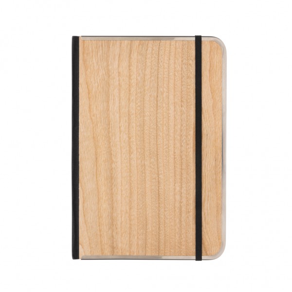 Treeline A5 Deluxe Notizbuch mit Holzeinband, braun