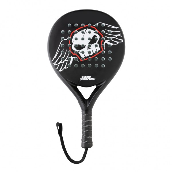 No Fear Fiberglas Padel-Racket, schwarz