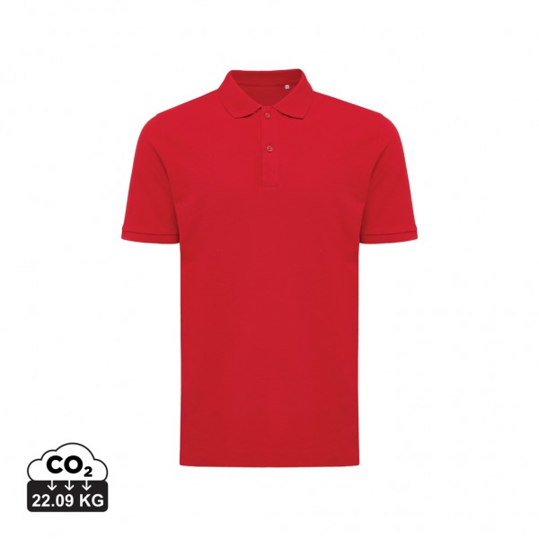IQONIQ Yosemite Piqué-Poloshirt aus recycelter Baumwolle, rot XS