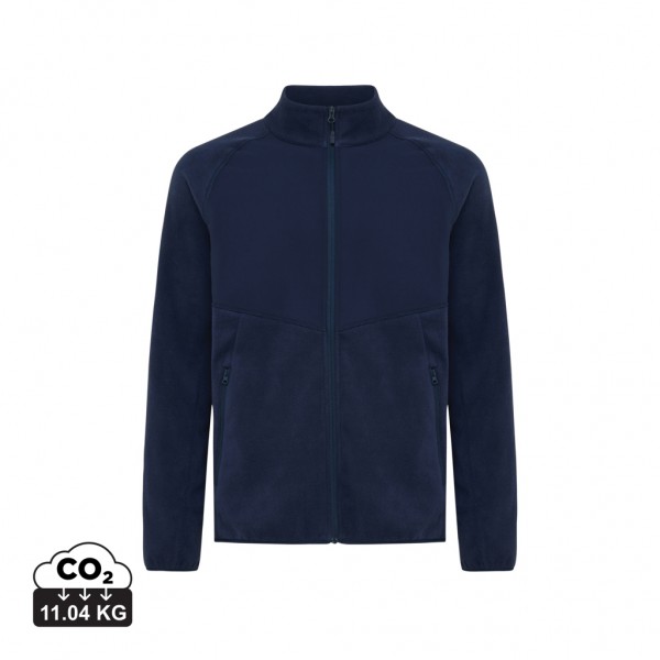 IQONIQ Talung Mikrofleece Jacke aus recyceltem Polyester, navy blau XXL