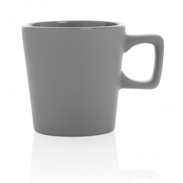 Moderne Keramik Kaffeetasse, 300ml, grau
