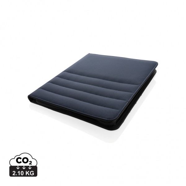 Impact AWARE™ RPET A4 Portfolio mit Reißverschluss, navy blau