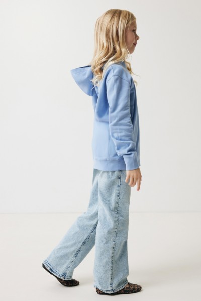 IQONIQ Yengo KidsHoodie mit Seitentaschen aus rec. Baumwolle, sky blue 56