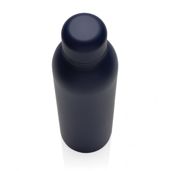 RCS recycelte Stainless Steel Vakuumflasche, navy blau