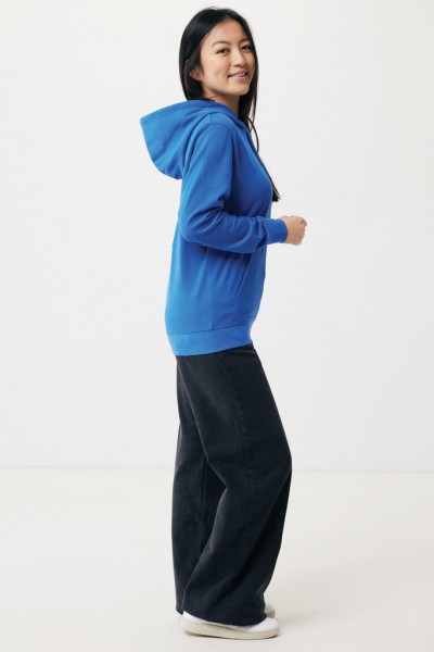 IQONIQ Rila Lightweight Hoodie aus recycelter Baumwolle, Königsblau L