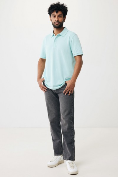 IQONIQ Yosemite Piqué-Poloshirt aus recycelter Baumwolle, crushed mint XXL