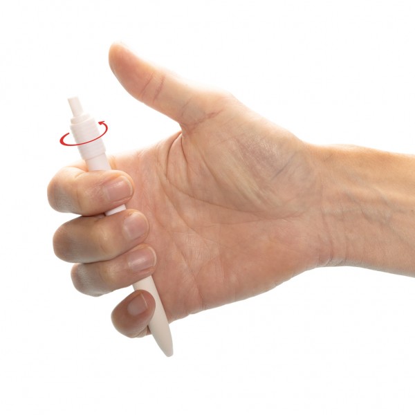 Quill-Anti-Stress-Stift aus GRS rec. rABS, weiß