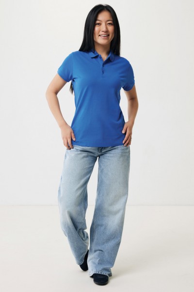 IQONIQ Yosemite Damen Piqué-Poloshirt aus rec. Baumwolle, Königsblau XXL