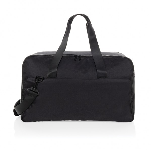 Swiss Peak Aware™ RPET 15,6` Laptop-Wochenendtasche, schwarz