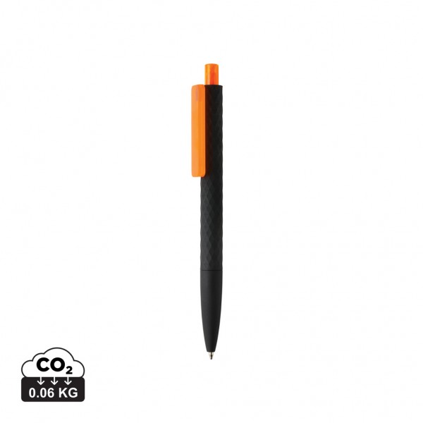 X3-Black mit Smooth-Touch aus RCS recyceltem ABS, orange