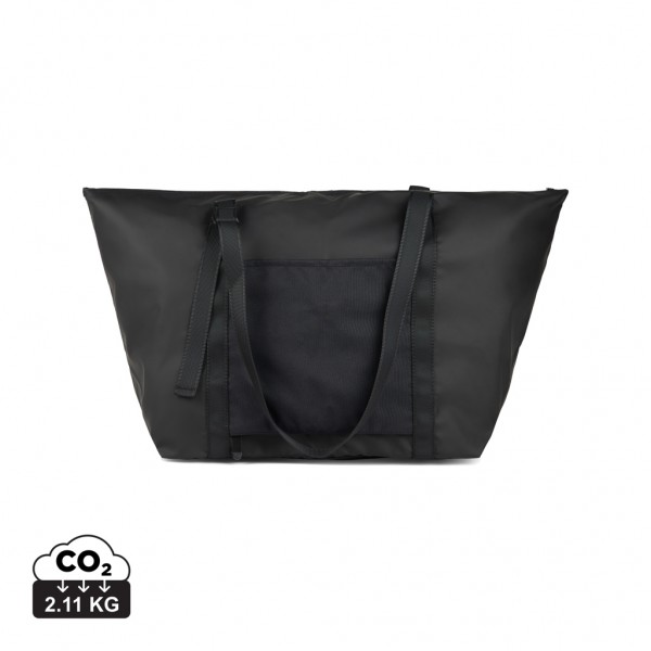 VINGA Livorno Wochenendtasche aus GRS recyceltem Polyester, schwarz