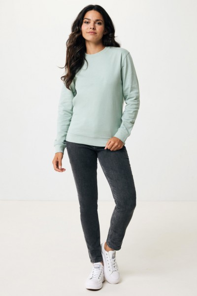 IQONIQ Zion Rundhals-Sweater aus recycelter Baumwolle, Iceberg green XL