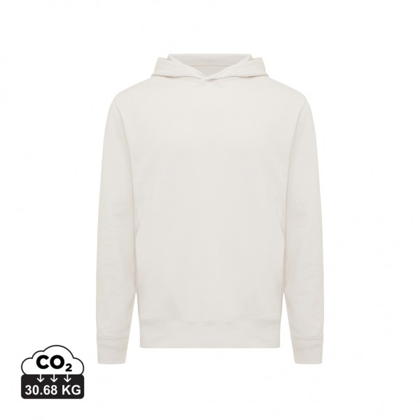 IQONIQ Yengo Hoodie mit Seitentaschen aus rec. Baumwolle, ivory white XL