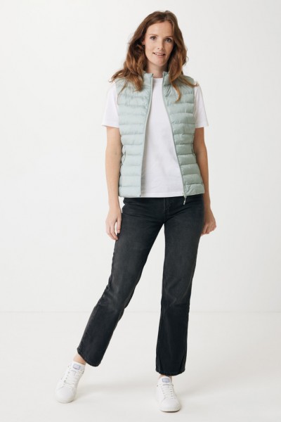 IQONIQ Meru Damen Bodywarmer aus recyceltem Polyester, Iceberg green L