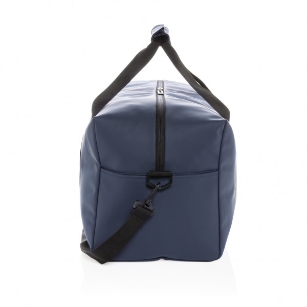 Schicke PU Wochenendtasche, navy blau