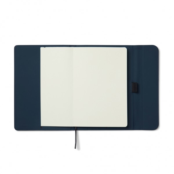 VINGA Baltimore GRS-zertifiziertes Papier & PU-Notizbuch, navy blau